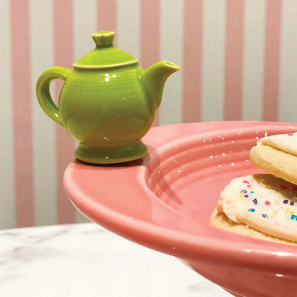 Nora Fleming Fiesta Bread Tray with Teapot