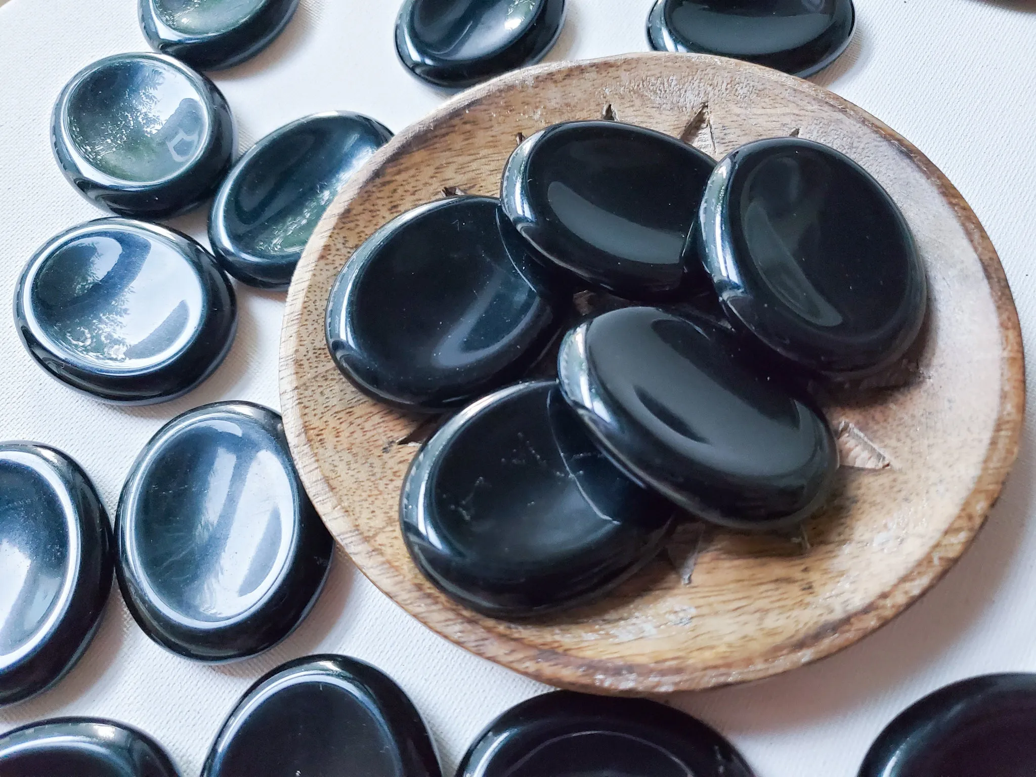 Obsidian Worry Stone