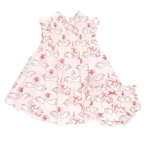 Pink Chicken - Stevie Dress Set - Swan Love