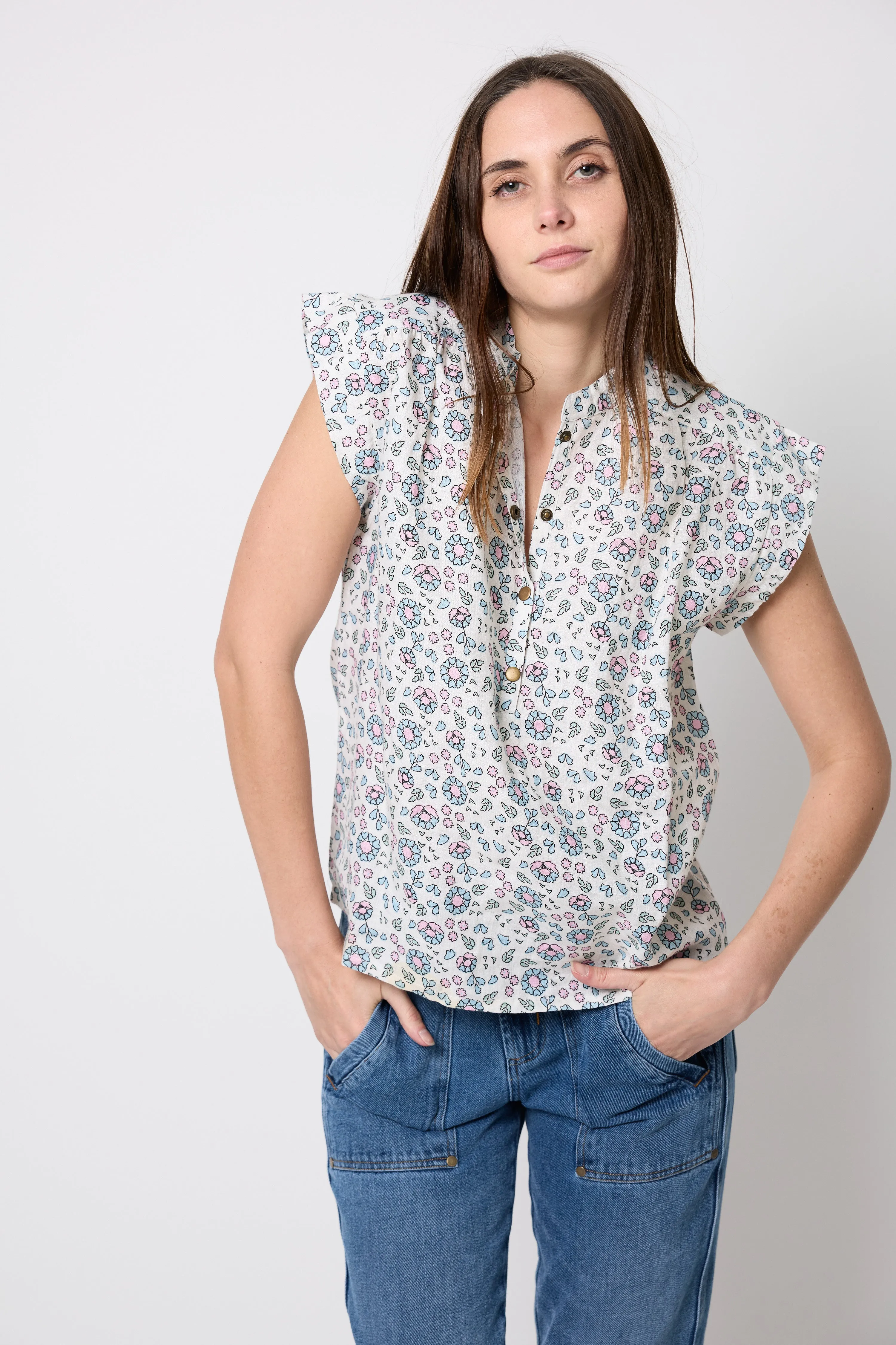 Placket Top ° Woodblock