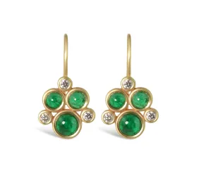 Poppy (Emerald & Diamonds) Earrings