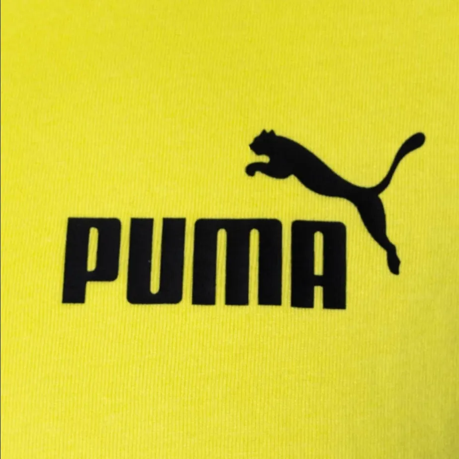 Puma Colorblock short sleeve t-shirt 847389 29 lemon yellow-black