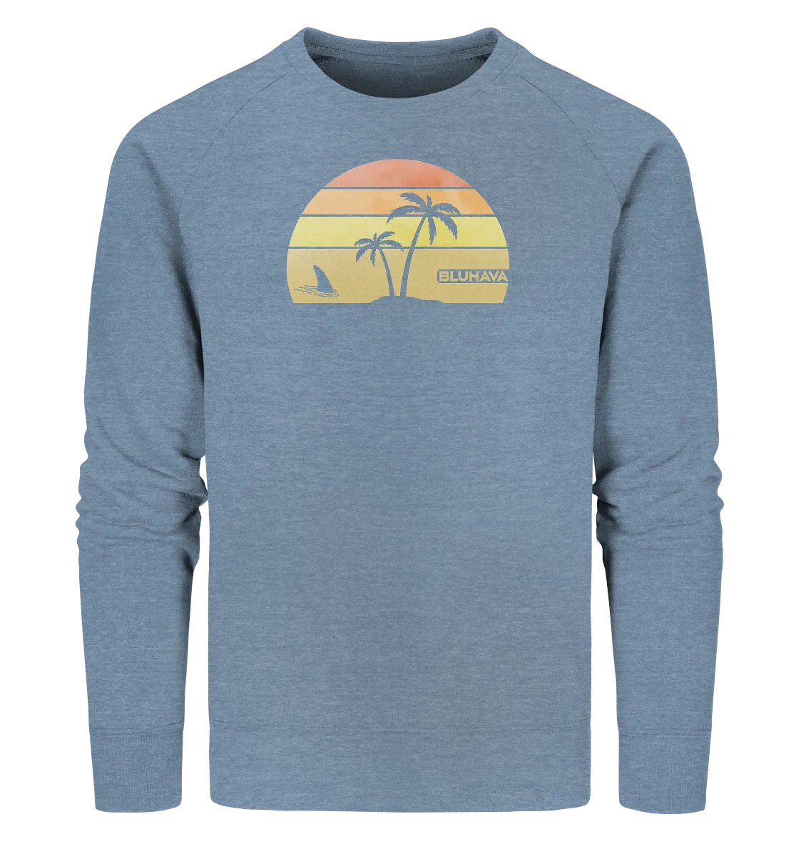 "Sunset Shark Place" - Unisex Premium Organic Sweatshirt