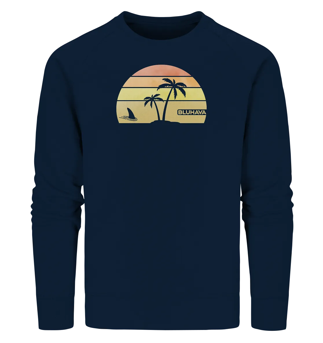 "Sunset Shark Place" - Unisex Premium Organic Sweatshirt