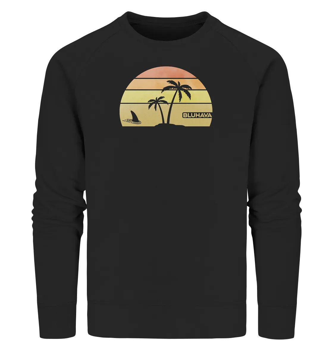 "Sunset Shark Place" - Unisex Premium Organic Sweatshirt