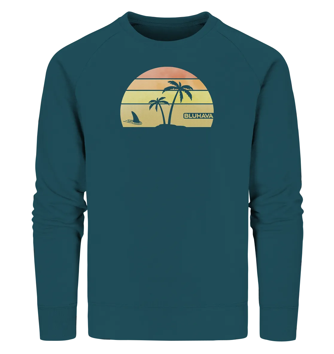 "Sunset Shark Place" - Unisex Premium Organic Sweatshirt