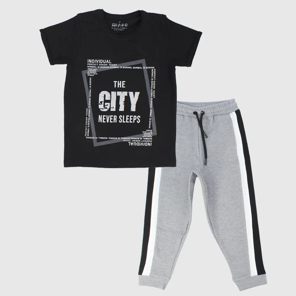 "The City Never Sleeps" 2-Piece Outfit Set