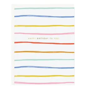 RAMONA & RUTH | Birthday Stripes Card