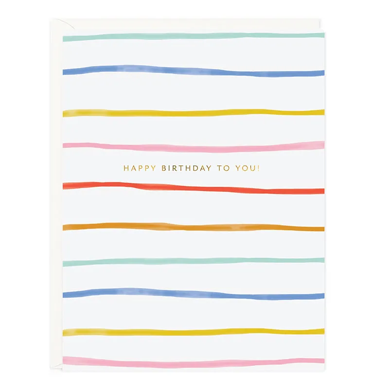 RAMONA & RUTH | Birthday Stripes Card