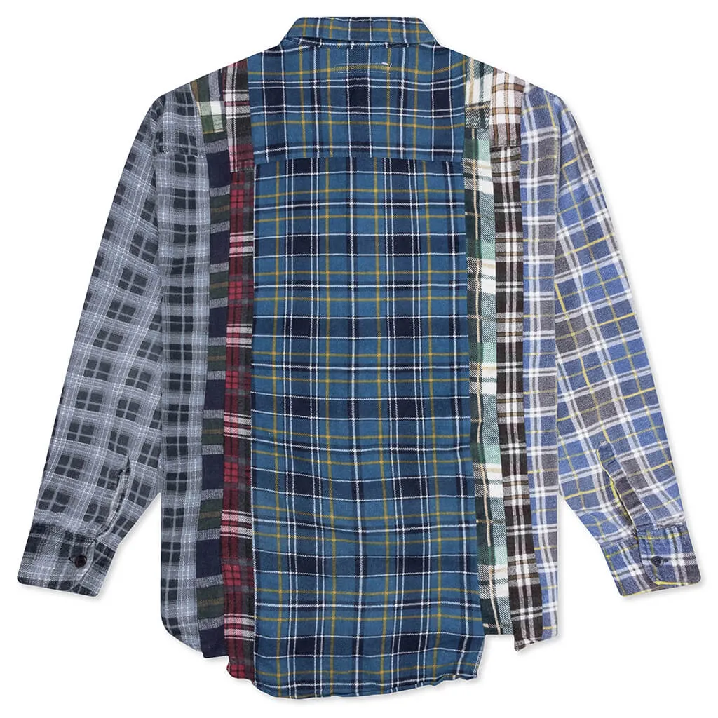 Rebuild by Flannel Shirt 7 Cuts Shirt - Ocean/Yellow