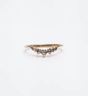 Salt & Pepper Diamond Beacen Ring