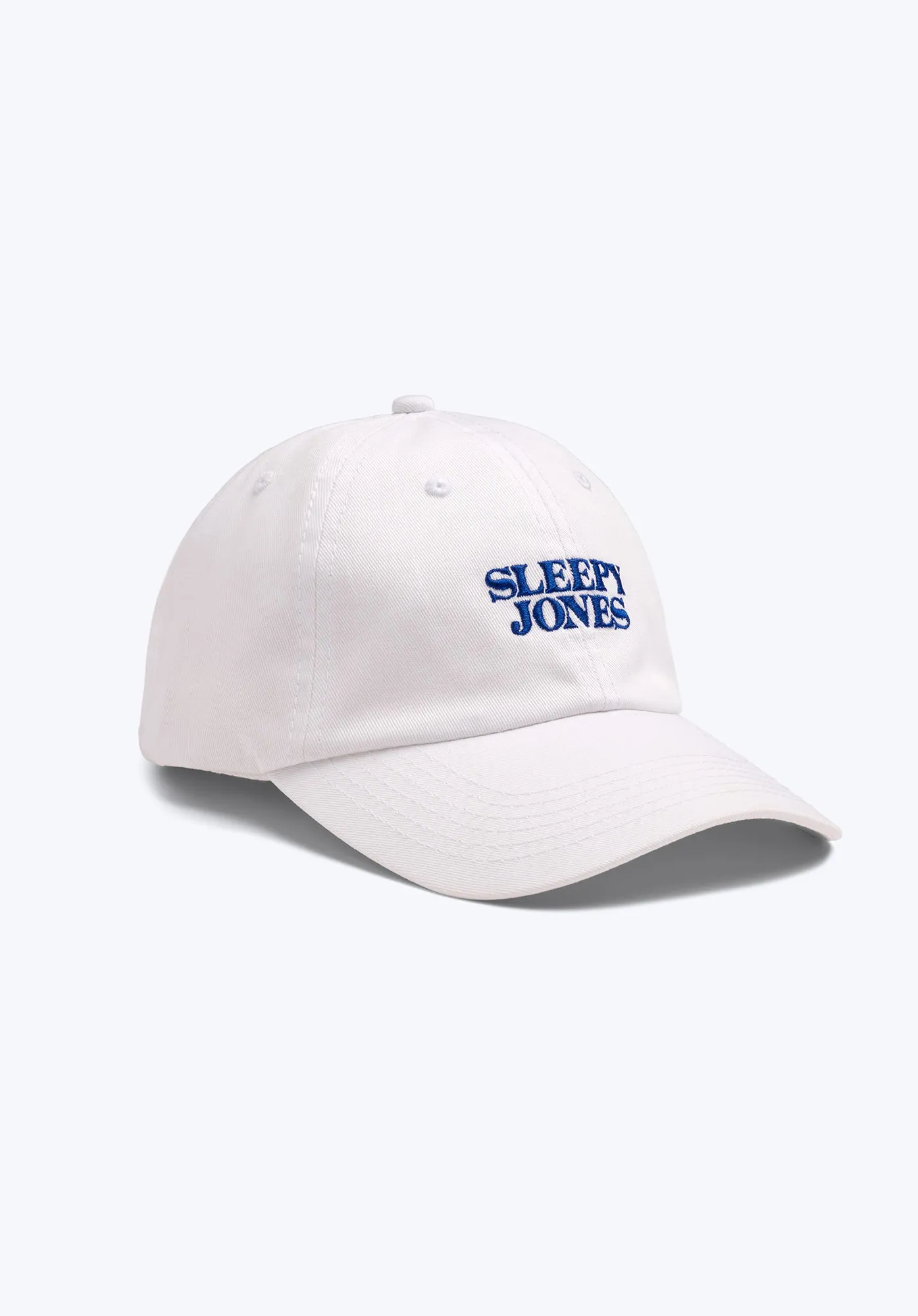 Sleepy Jones Logo Baseball Hat in White