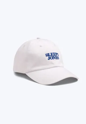 Sleepy Jones Logo Baseball Hat in White