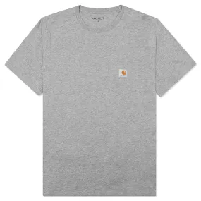 S/S Pocket T-Shirt - Grey Heather