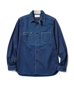 SUGARCANE FICTION ROMANCE WABASH STRIPE  8.5oz Work Shirt