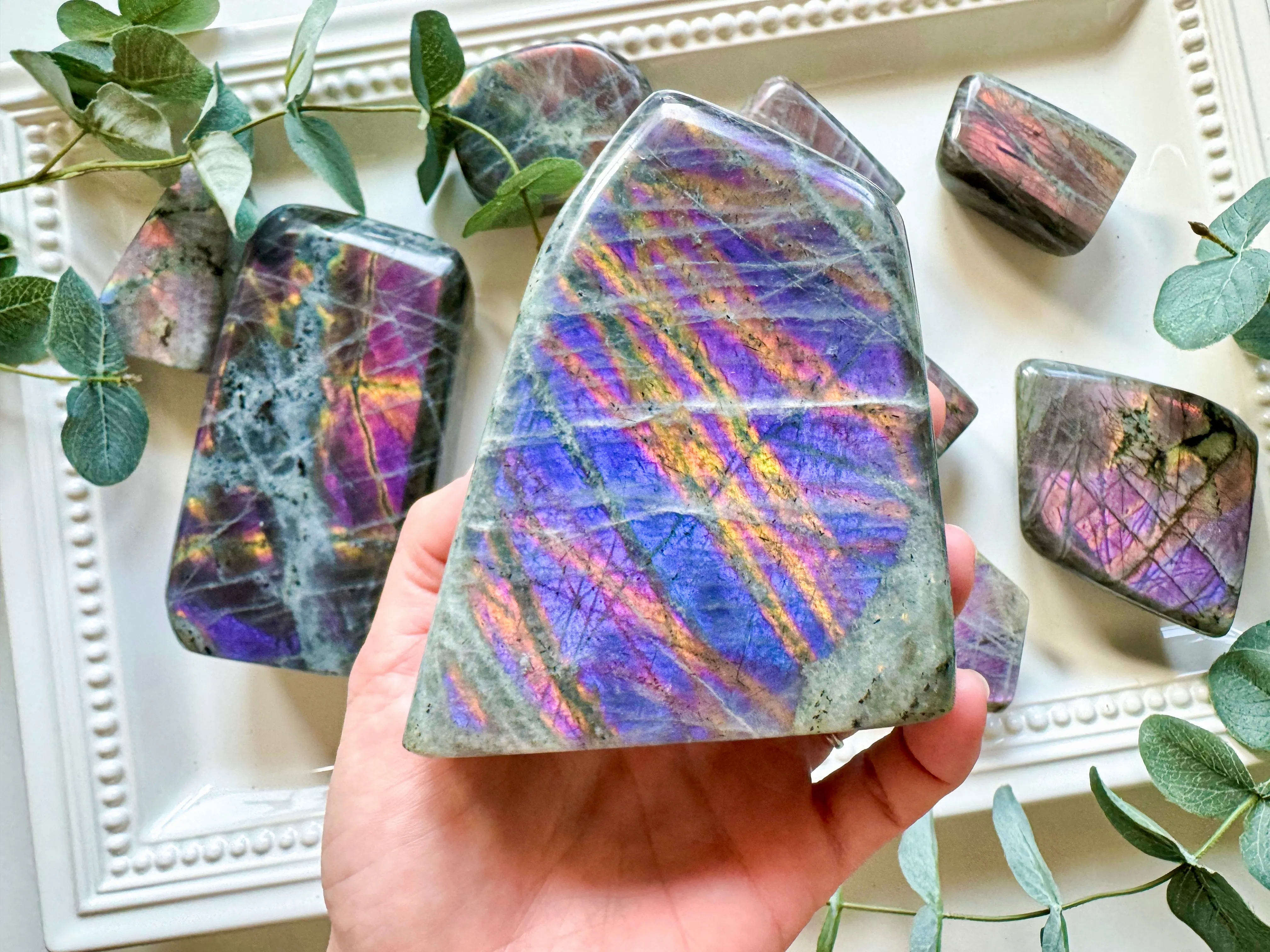 Sunset Flash Labradorite Free Form || Madagascar