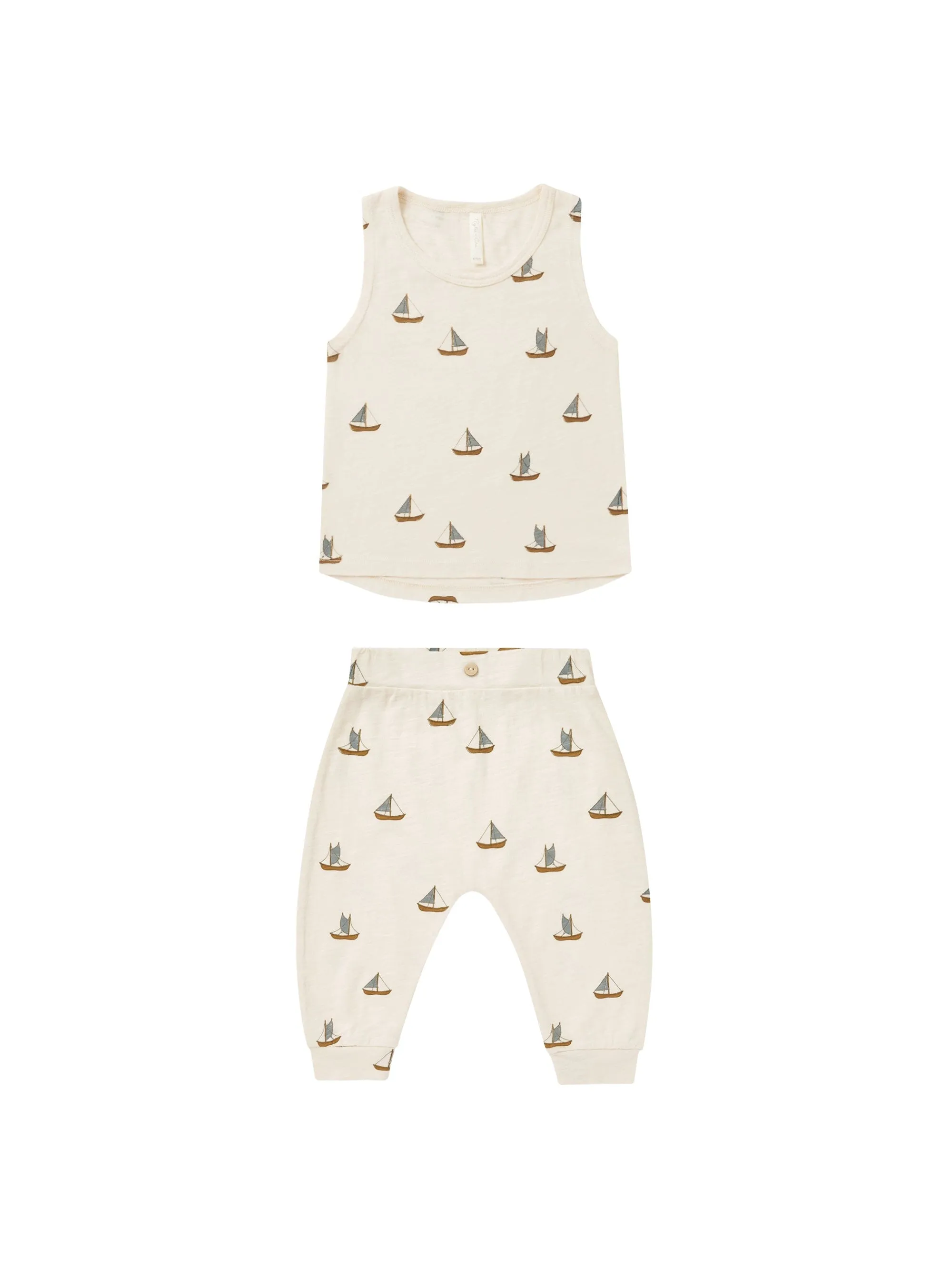 Tank   Slouch Pant Set | Sailboats