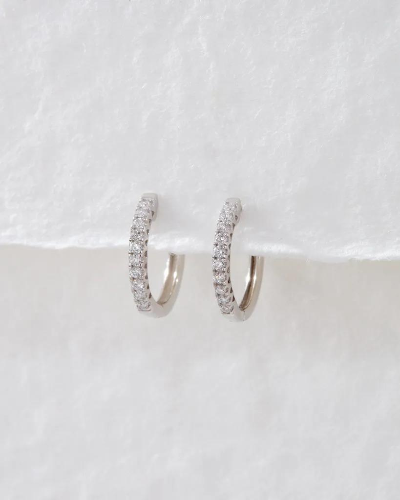 The Dreamy Diamond Hoops (11mm)