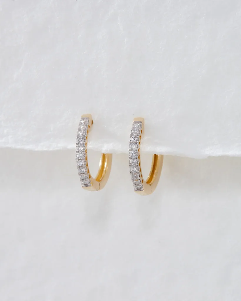 The Dreamy Diamond Hoops (11mm)