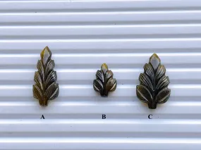 Tourmaline Carvings  Leaf Set 28