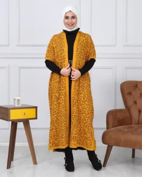 Turkish Woven Long Coat Sweater 2 Pcs Set