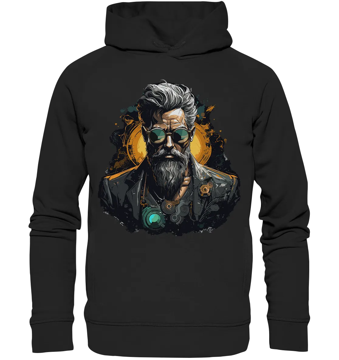 Unisex Bio-Hoodie mit Gentleman Motiv „CTO“