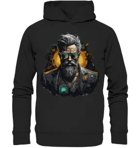 Unisex Bio-Hoodie mit Gentleman Motiv „CTO“