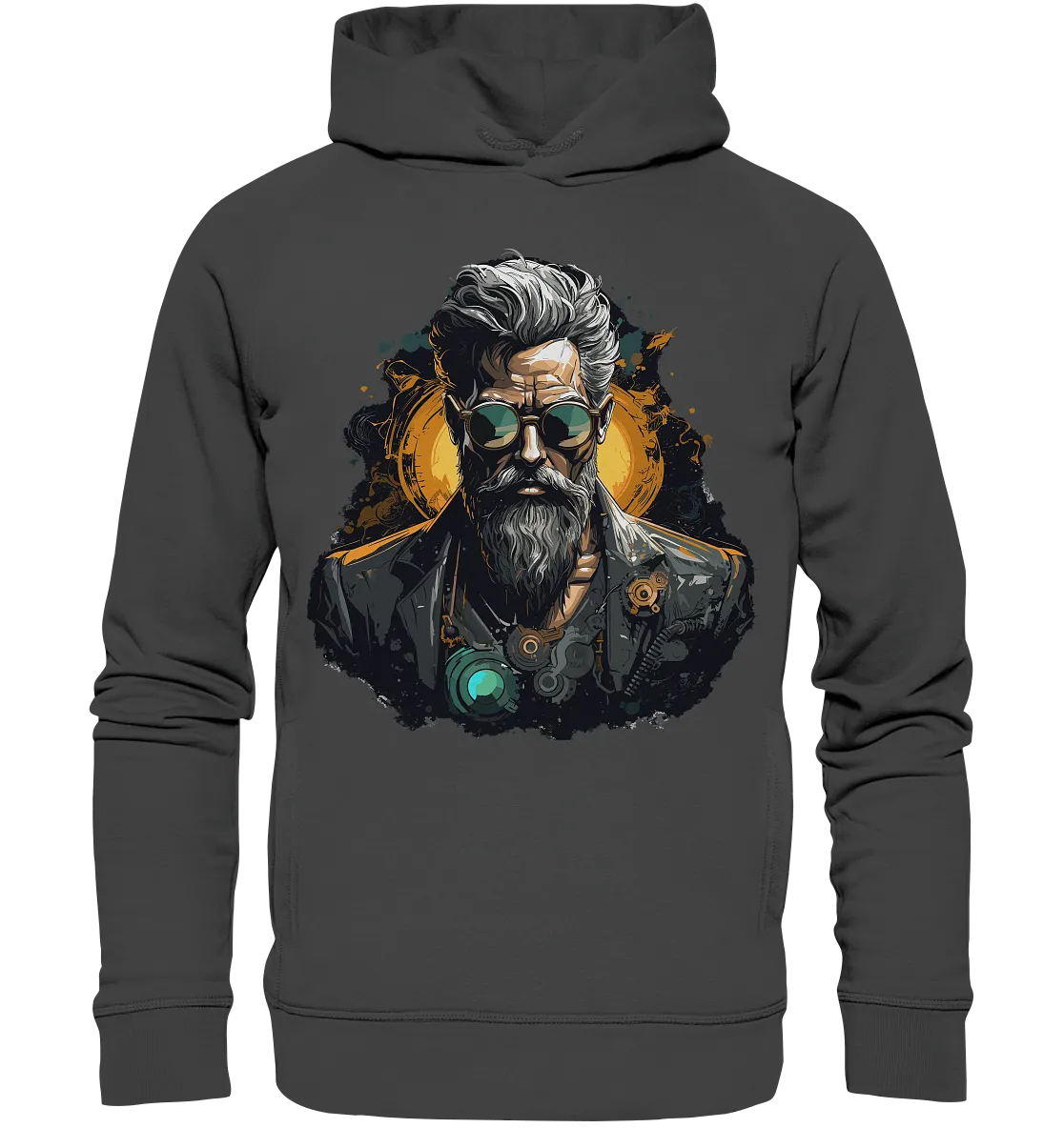 Unisex Bio-Hoodie mit Gentleman Motiv „CTO“