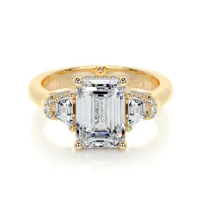 Viola Lab Grown Diamond Ring -18K Yellow Gold