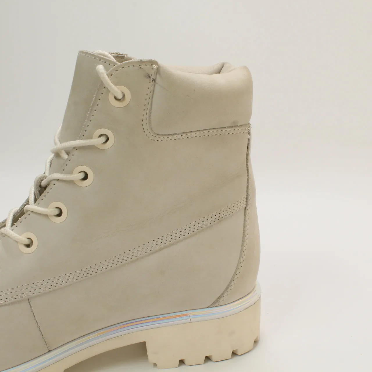 Womens Timberland Lyonsdale Boots Cream Irridescent Uk Size 6