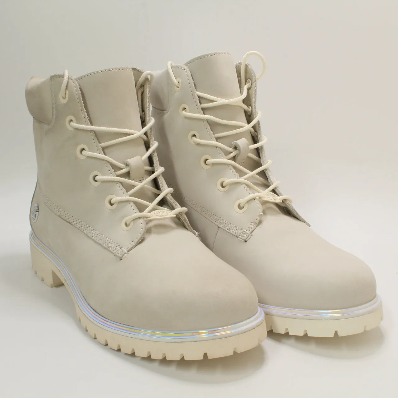 Womens Timberland Lyonsdale Boots Cream Irridescent Uk Size 6